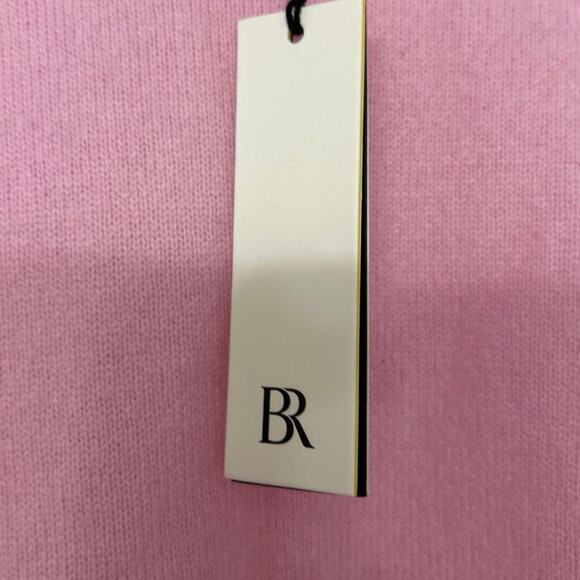 BR Banana Republic NWT 100% Cashmere Crewneck Sweater Pink Size Medium - Picture 6 of 10